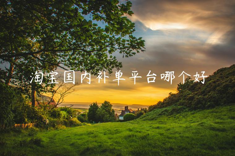 淘寶國(guó)內(nèi)補(bǔ)單平臺(tái)哪個(gè)好